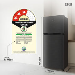 IFB Smart Choice 241L 3Star 10 in 1 Convertible,Advanced Inverter Frost-Free Double Door Refrigerator with 30 Hrs Cooling Retention,Freezer LED &4 (IFBFF-291CYOSETM)-2