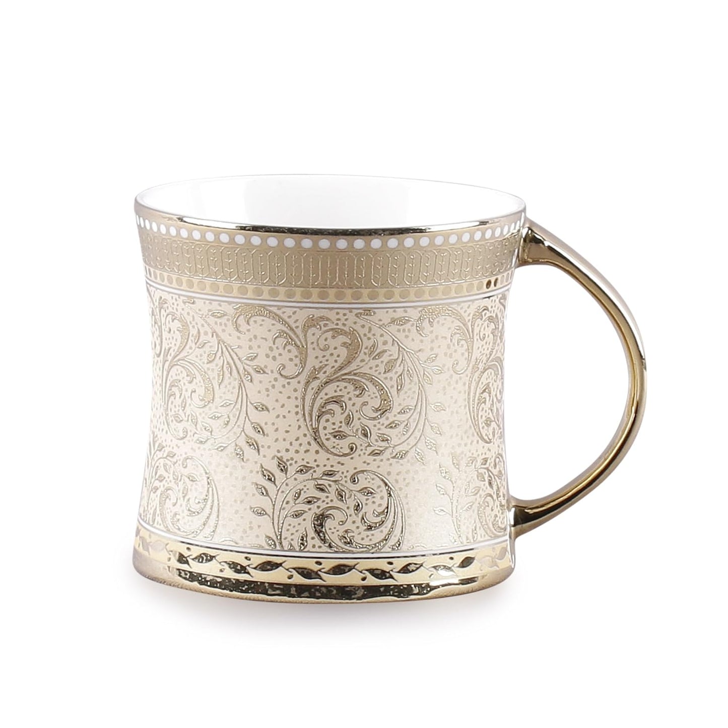 Clay Craft Ceramic Mug - 6 Pieces, Multicolour, 210 Milliliter