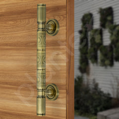 Plantex Door Handle/Pure Brass Main Door Handle/12 inch Pull-Push Handle for Home & Office/3 Years Warranty Pack of 1 (S - 138, Brass Antique)-4
