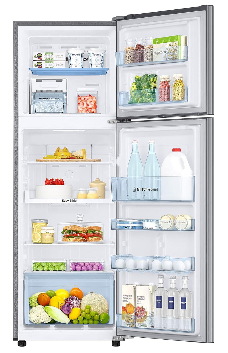 Samsung 256L 2 Star Inverter Frost-Free Convertible 3 In 1 Double Door Refrigerator Appliance (RT30C3732S8/HL,Elegant Inox)-4