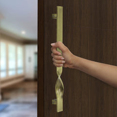 Plantex Heavy Duty Main Door Handle/14 Inch Door Handle for Main Door/Pull-Push Door Handle for Wooden & Glass Door - Pack of 1 (S-110-Brass Antique) - 3 Years Warranty-5