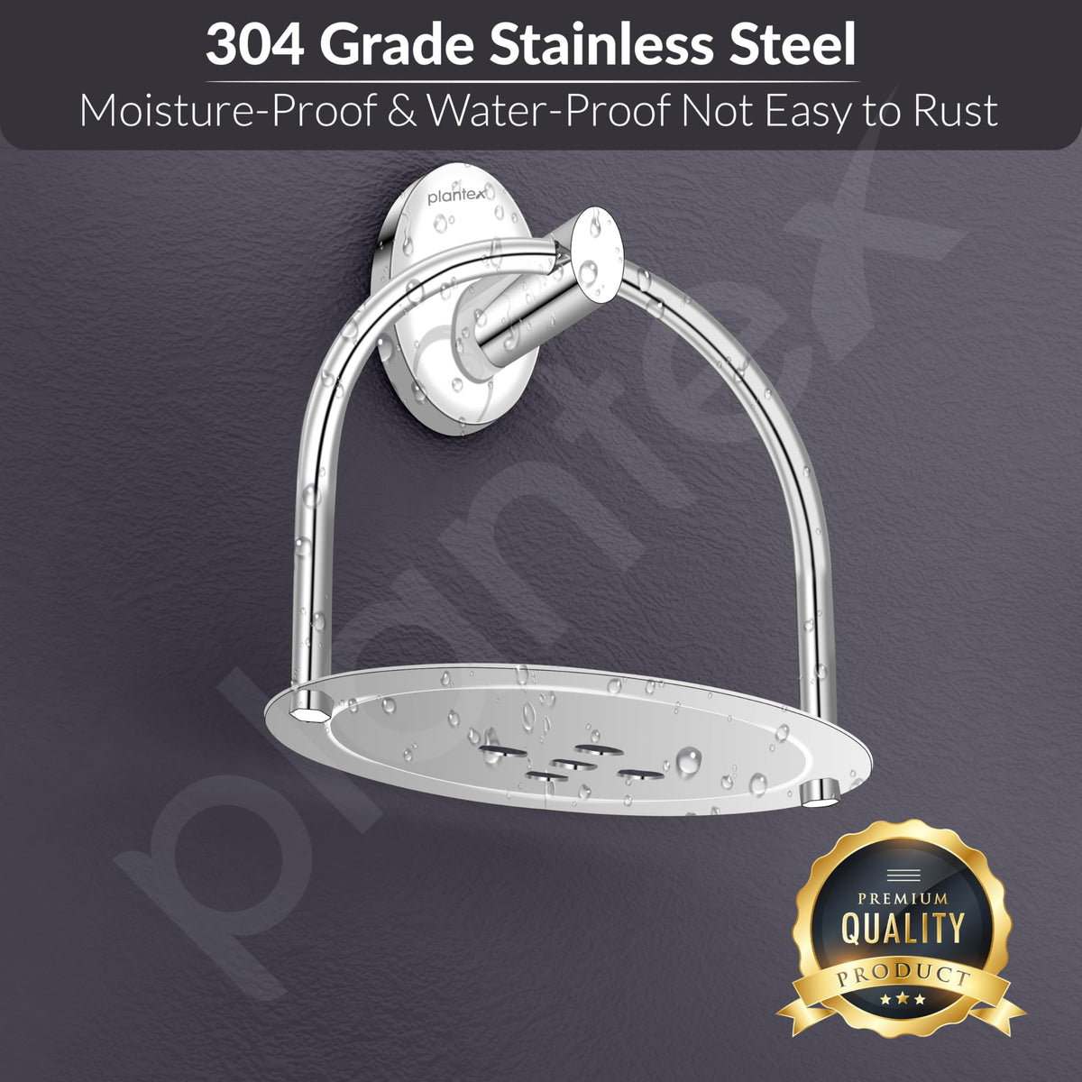 Plantex 304 Grade Stainless Steel Soap Holder Stand for Bathroom/Soap Dish/Soap Holder/Soap Stand/Bathroom Accessories - Oreva(Chrome)-4