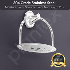 Plantex 304 Grade Stainless Steel Soap Holder Stand for Bathroom/Soap Dish/Soap Holder/Soap Stand/Bathroom Accessories - Oreva(Chrome)-4