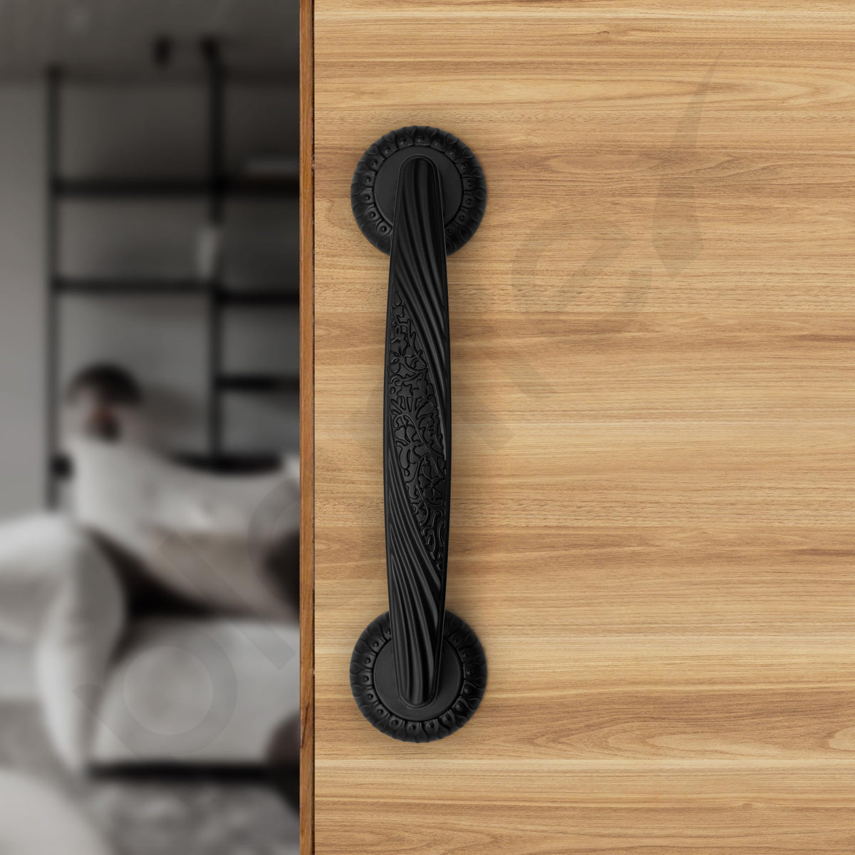 Plantex Door Handle/10 Inch Main Door Handle/Handle for Wooden Door/Pull-Push Door Handle/Door Accessories/3 Years Warranty (Pack of 1, Black)-6