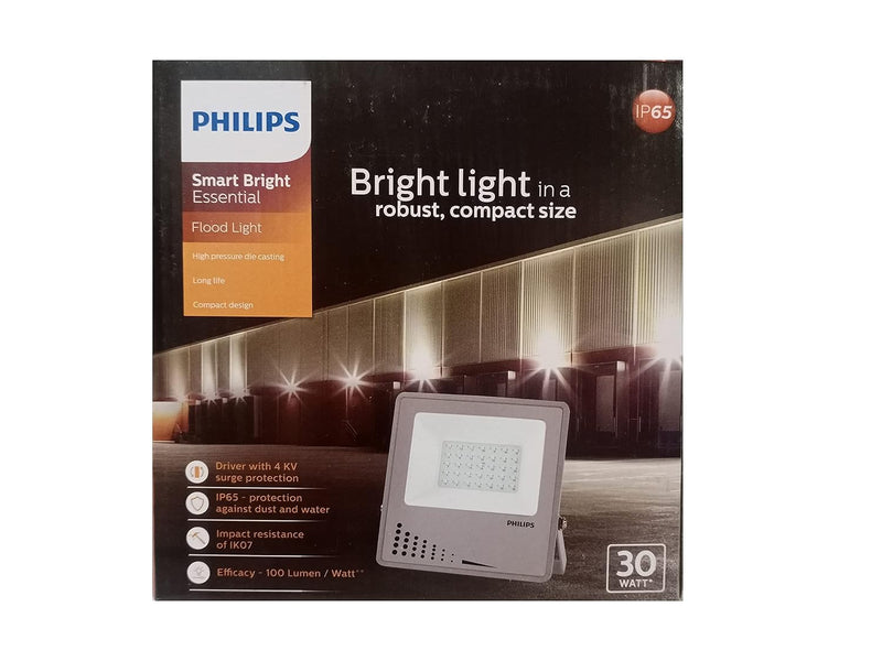 Philips 919515811921 30W Flood Light, White, Rectangular