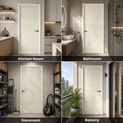 Plantex WPC Doors for Home (25 mm - Thickness)/Waterproof Bathroom Door/2.25x6.75 Feet Wooden Finished Door for Office/Balcony/Kitchen, Density-550 (27x81 inch)-4