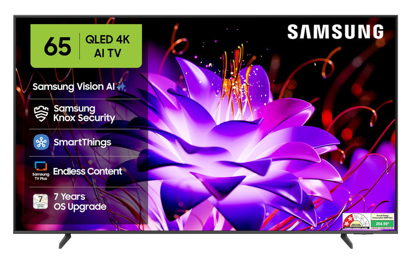 Samsung 138 cm (55 inches) QE1D Series 4K Ultra HD QLED Smart TV QA55QE1DAULXL (Black)