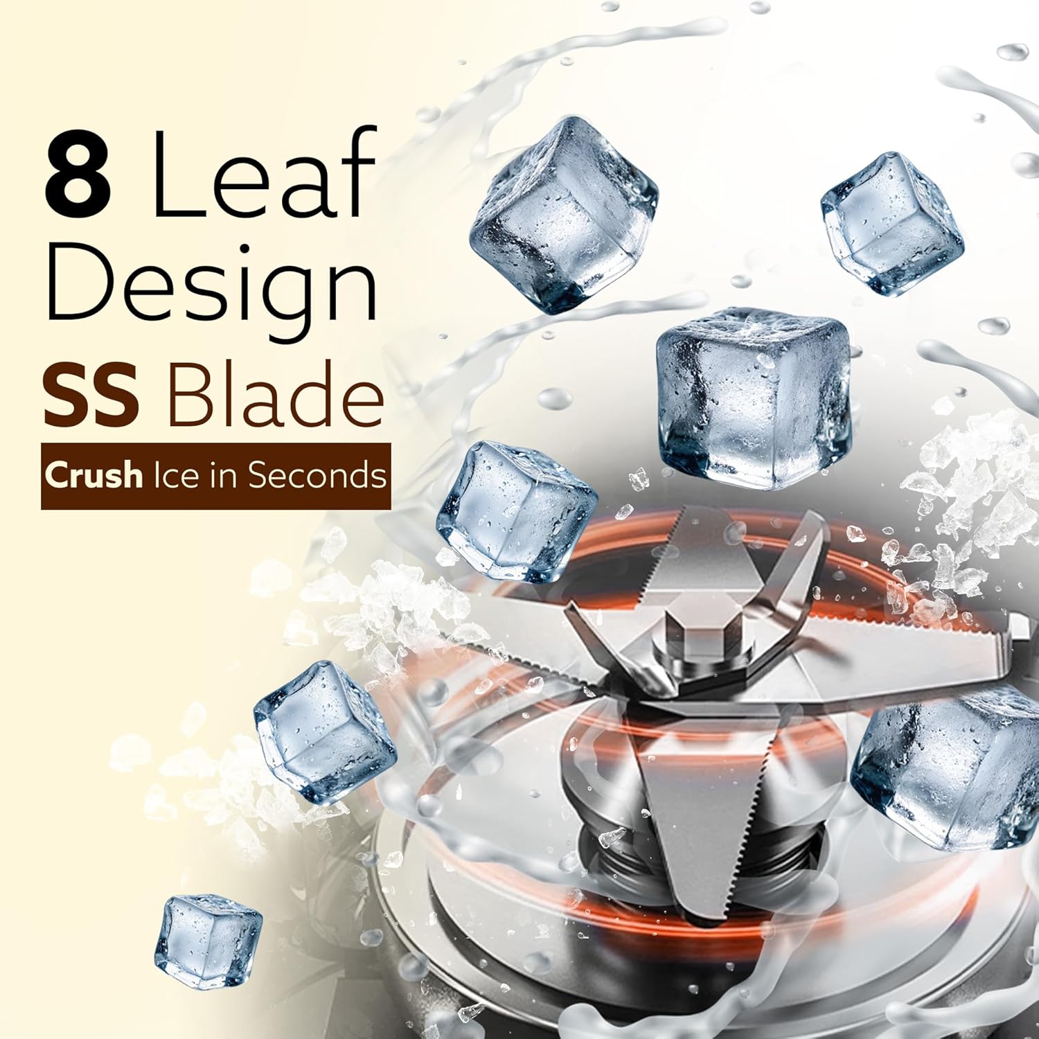 AGARO Grand Professional Blender/Grinder/Mixer, 2000 watts, 2 Litres BPA Free Jar, Commercial heavy duty blender, High Power & Speed Blender, 100% Copper Motor, Pulse Function, 8 Leaf SS Blade