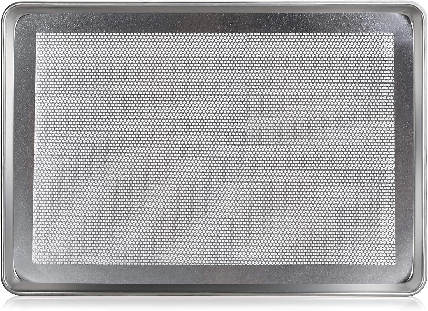 New Star Foodservice 36770 Commercial-Grade 18-Gauge Aluminum Sheet Pan/Bun Pan, Perforated, 18" L x 26" W x 1" H (Full Size)Ã‚ | Measure Oven (Recommended)