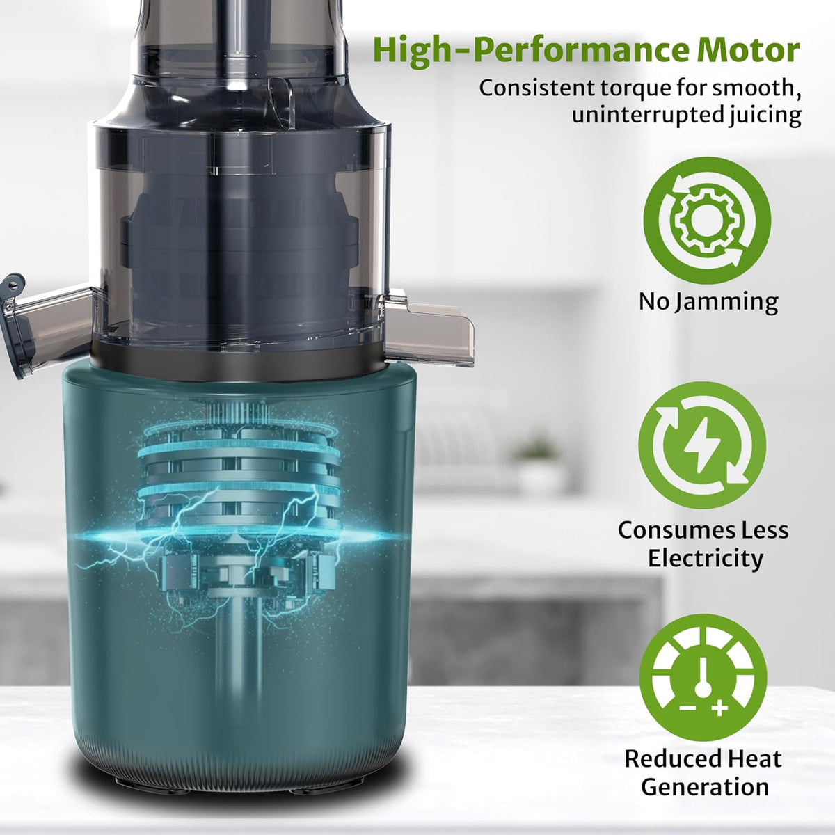 Pigeon by Stovekraft Pure Slow Juicer| 250W Motor| Nutrient Rich Juice| All-in-1 Fruits & Vegetable Juicer| Maximum Juice Extraction Auger | Separate Juice & Pulp Cups | 2 Year Warranty