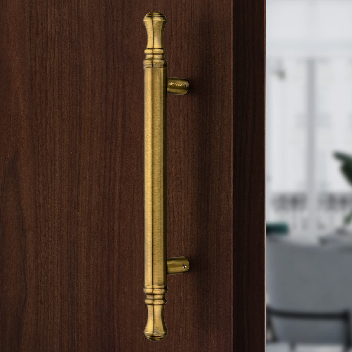 Plantex 14 inch Main Door Handle/Heavy Duty Door Handles for Main Door/Pull-Push Handle for Glass & Wooden Doors - Pack of 1 (Brass Antique) - 3 Years Warranty-6