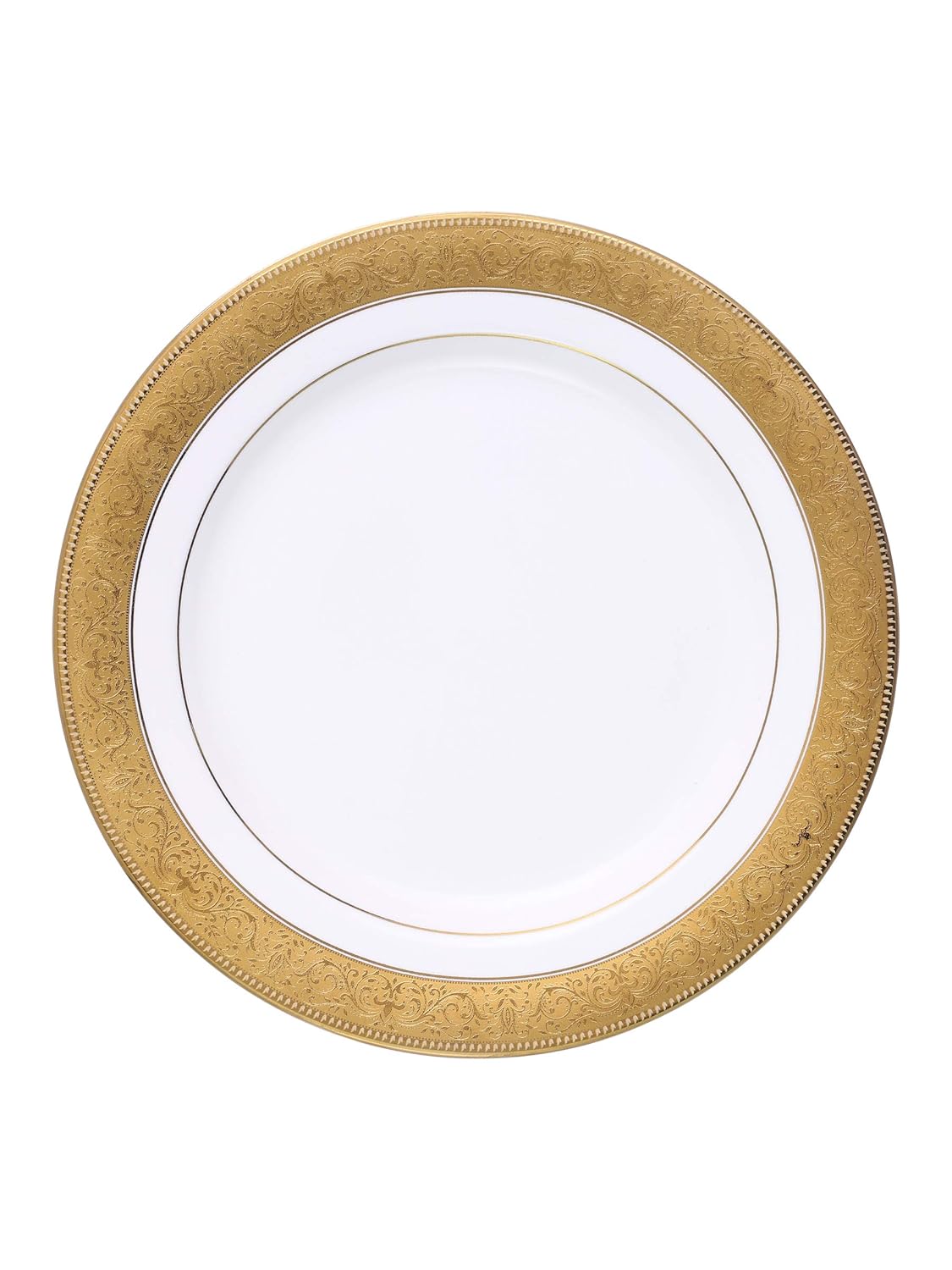 Clay Craft Fine Ceramic Premium New Georgian Dinner Set of 18 Pieces, Enchanting Gold, multicolor, standard