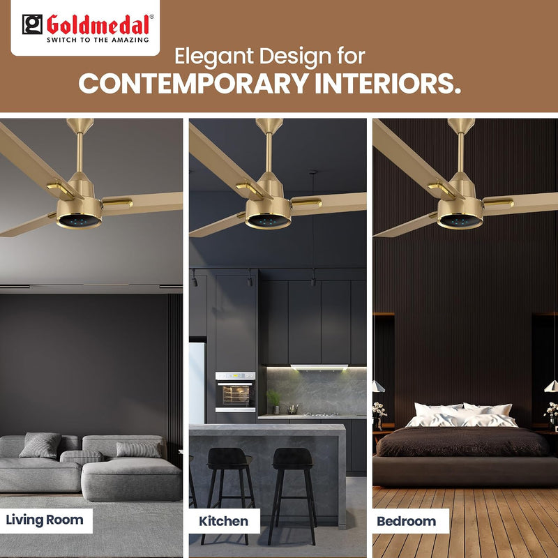 Goldmedal Opus Prime BLDC 1200 mm Ceiling Fan with Remote | 5 Star-5