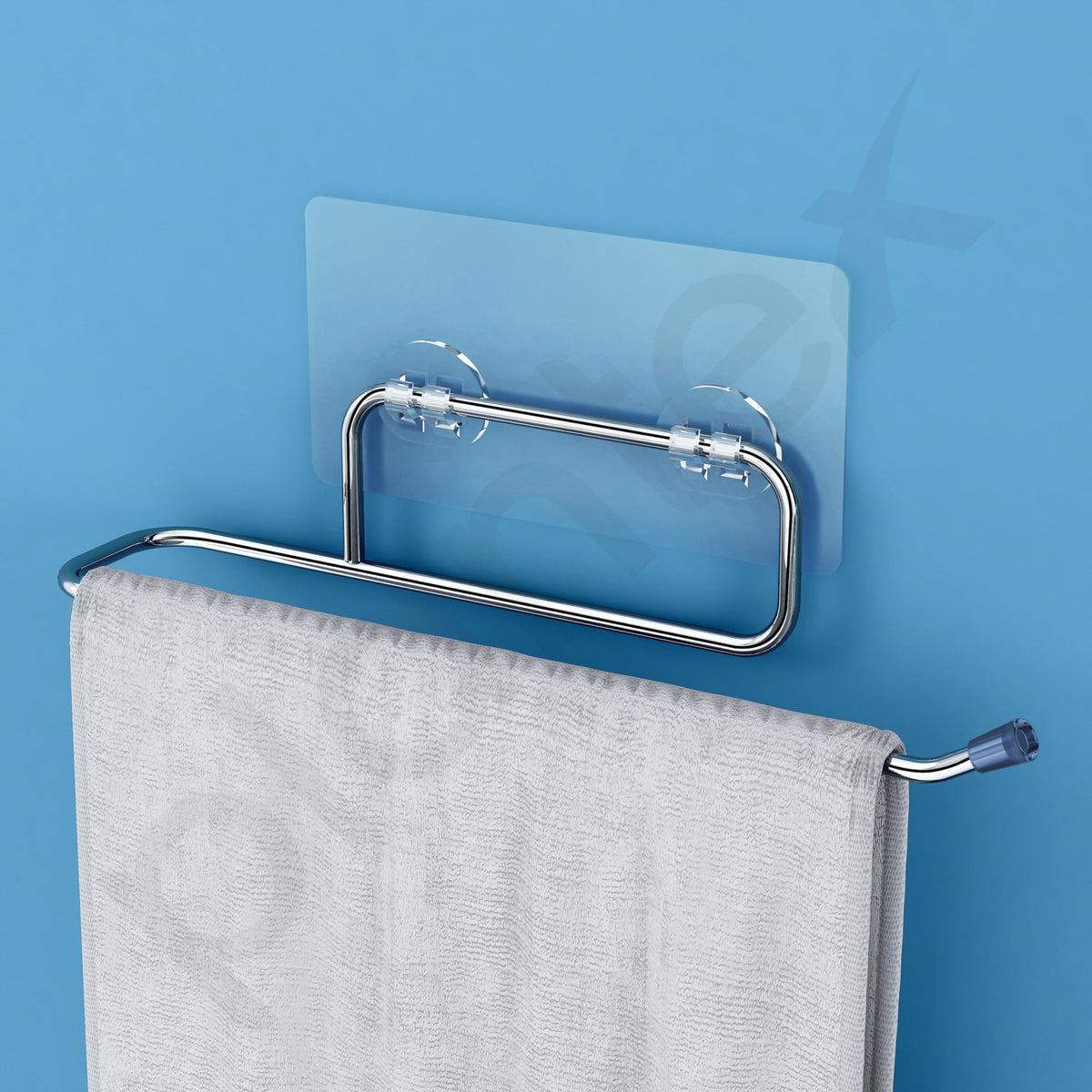 Plantex Self Adhesive Stainless Steel Towel Holder/Towel Hanger/Towel Ring for Bathroom/Napkin Holder/Bathroom Accessories - Pack of 1 (Chrome)-5