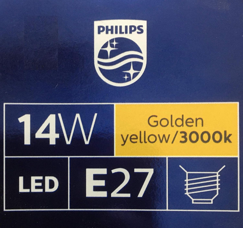 Philips 14W LED Bulb Base E27 (Golden Yellow, Pack of 1)