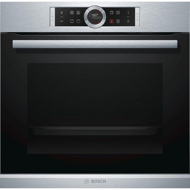Bosch Serie | 8 60 cm 71 L Stainless Steel Built In Oven HBG633BS1J (Steel/Black)