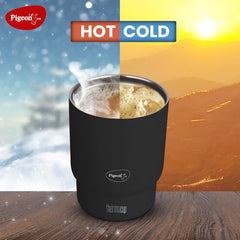 Pigeon Thermocup 350 ml: Stainless Steel Vacuum Insulated Coffee Cup/Tumbler for Hot and Cold Drinks, BPA-Free, Leak-Pro