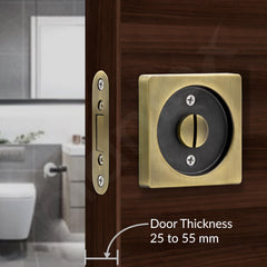Plantex Door Lock Latch/Zinc Baby Latch for Bathroom/Door Latch Lock/Baby Latch Door Chitkani Home/Bedroom - (DTM-620, Brass Antique and Black)-6
