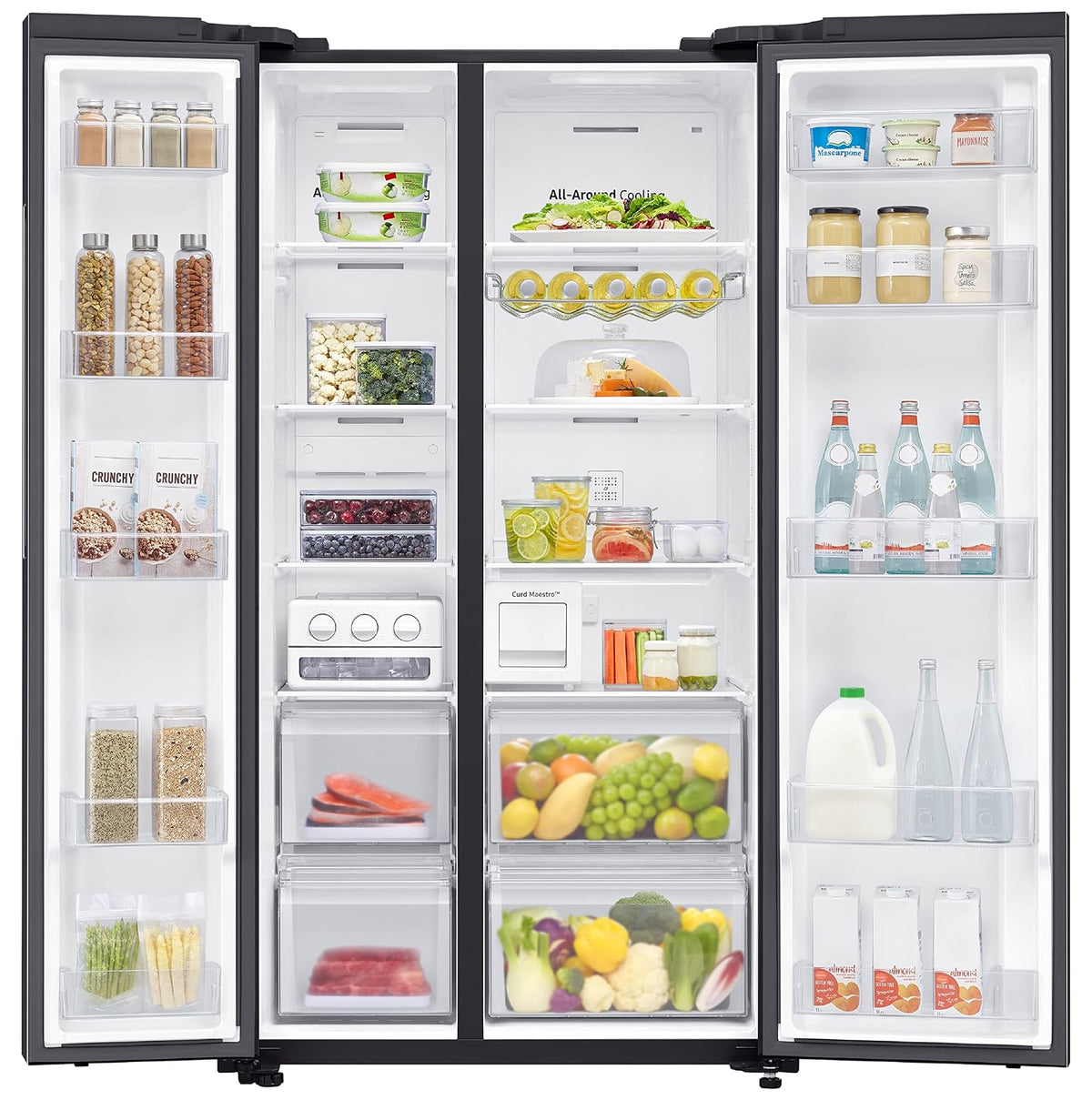 Samsung 692 L Inverter Frost-Free Side-by-Side Refrigerator (RS72A50K1B4/TL)-4