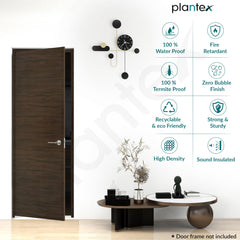 Plantex WPC Doors for Bathroom (30 mm - Thickness)/Waterproof Bathroom Door/2.5x6.75 Feet Wooden Finished Door for Home/Balcony/Office/Kitchen, Density-550 (30x81 inch,24 kg- Charcoal Oak)-3