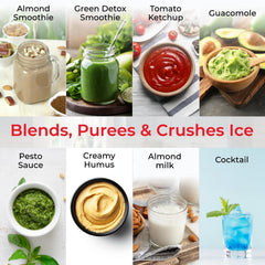 Tefal Blend Up,1000 watt,Powerful Blender, Quiet Mode, 6 Powelix Blades,8 Preset Programmes, Auto Cleaning,2Durable Bottles 0.7L & 0.4L, Smoothies, Protein Shakes, Cocktails, 2 yrs warranty