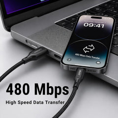 Philips DLC4150VB/94 20W iPhone Original Type-A to Lightning Fast Charging Cable (1.5m, Dark Slate)