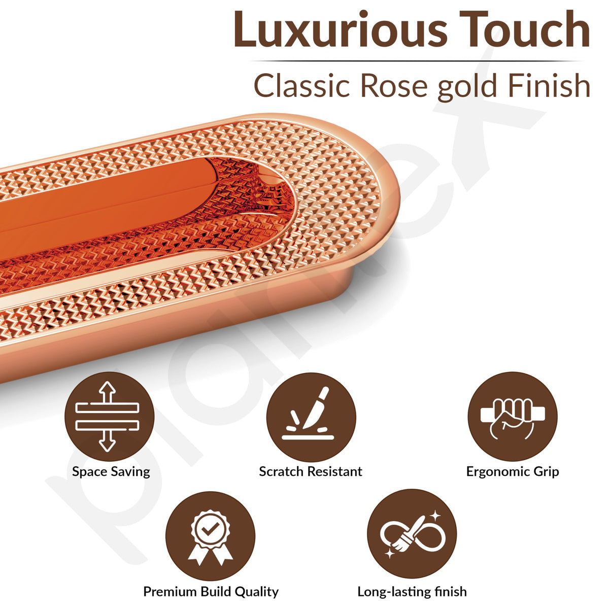 Plantex Sliding Door Handle/Concealed Handle for Sliding Door/224mm Concealed Handle for Wardrobe/Kitchen Cabinet - Pack of 1 (Rose Gold) (Model APS-DTC-3770)-3