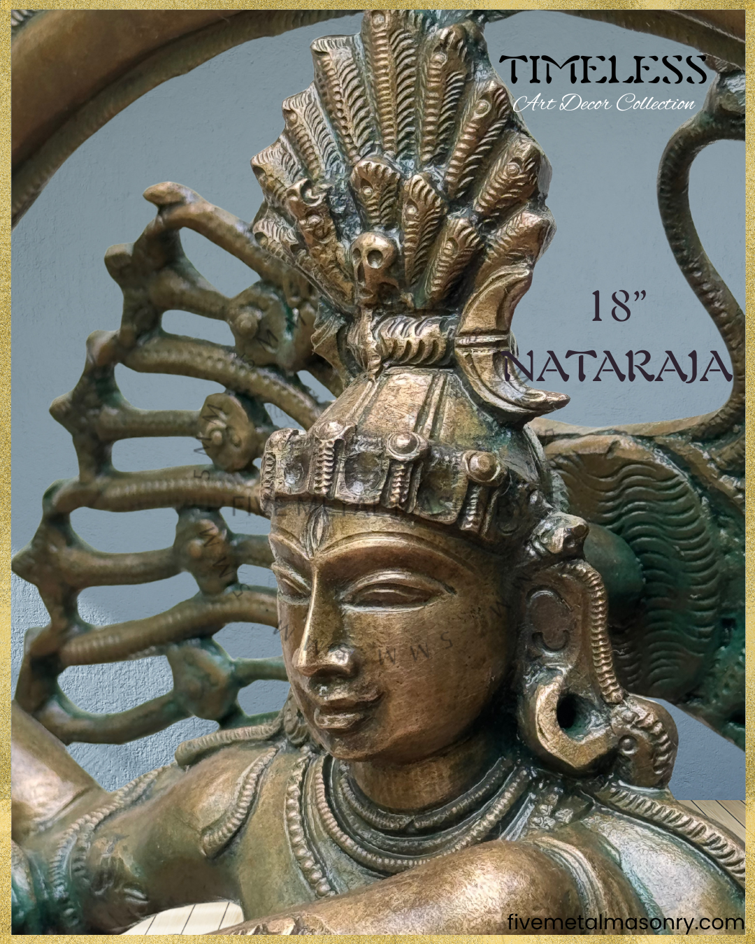 Nataraja Panchaloha Bronze Icon - 18" - Timeless Collection