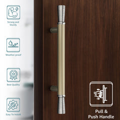 Plantex Door Handle for Main Door/14 Inch Main Door Handle/Pull-Push Handle for Home/Office/Hotel - Pack of 1 Satin White - Chrome Finish (3 Years Warranty)-3
