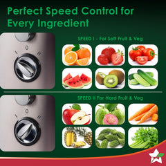 Wonderchef Venezia Centrifugal Juicer for Home | 500W | Fresh Fruit & Vegetable Juice in Seconds | Dual Speed Control | Pulp Separator for Easy Cleaning | Wide Feeding Mouth | 2-Year Warranty