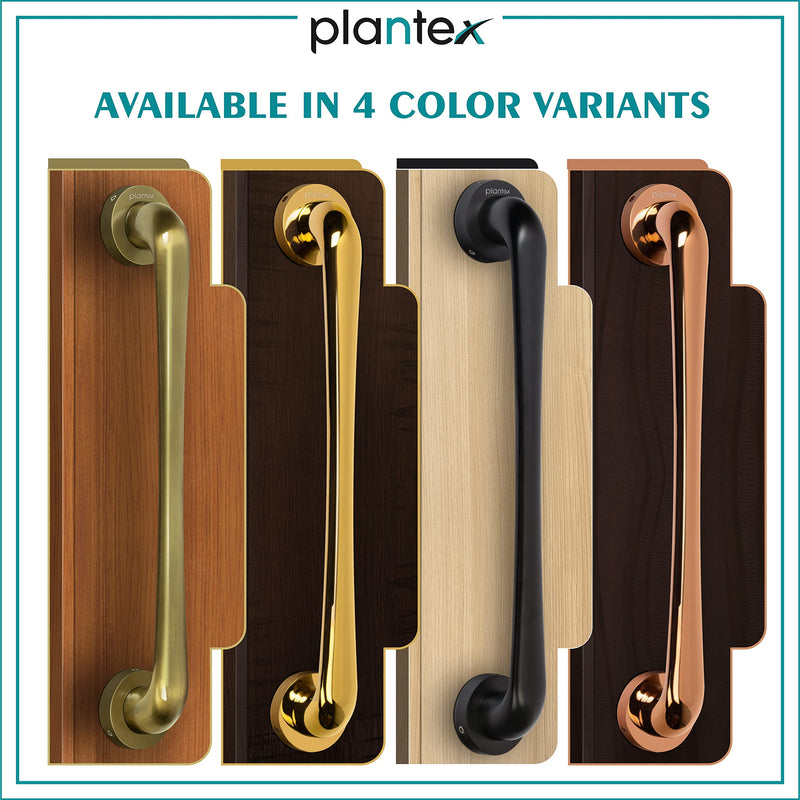 Plantex Zinc Alloy Polo 14-Inch Pull Handle For Main Doors Of House/Office/Hotel (Rich Black Finish - Big) - 3 Years Warranty-6