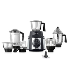 Prestige Endura 1000W 6 Jar Mixer Grinder: 3 SS Jars, Juicer, Mix-O-Keep, Multi-Utility Jar, Ball Bearing Motor, SS Blades, 5Y Motor Warranty + Prestige 1.5L PMC 3.0 Plus Multi Kettle / Multi Cooker