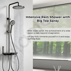 Plantex 304 Grade Stainless Steel Shower Panel for Bathroom/Modern Shower System with Head Shower/Hand Shower & Massage Spray Jet for Bathroom (Gun Metal Grey)-3