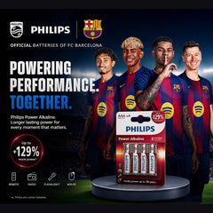 Philips LR03P4B/94 AAA Power Alkaline Battery (Pack of 4)