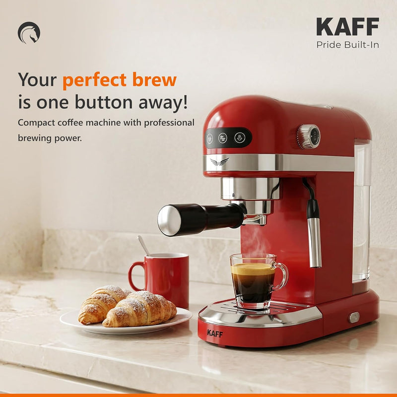Kaff Fontana 1350 Watts Espresso Coffee Maker, 19 Bar High Pressure Pump, Steam Espresso Coffee, Detachable Frothing Noz