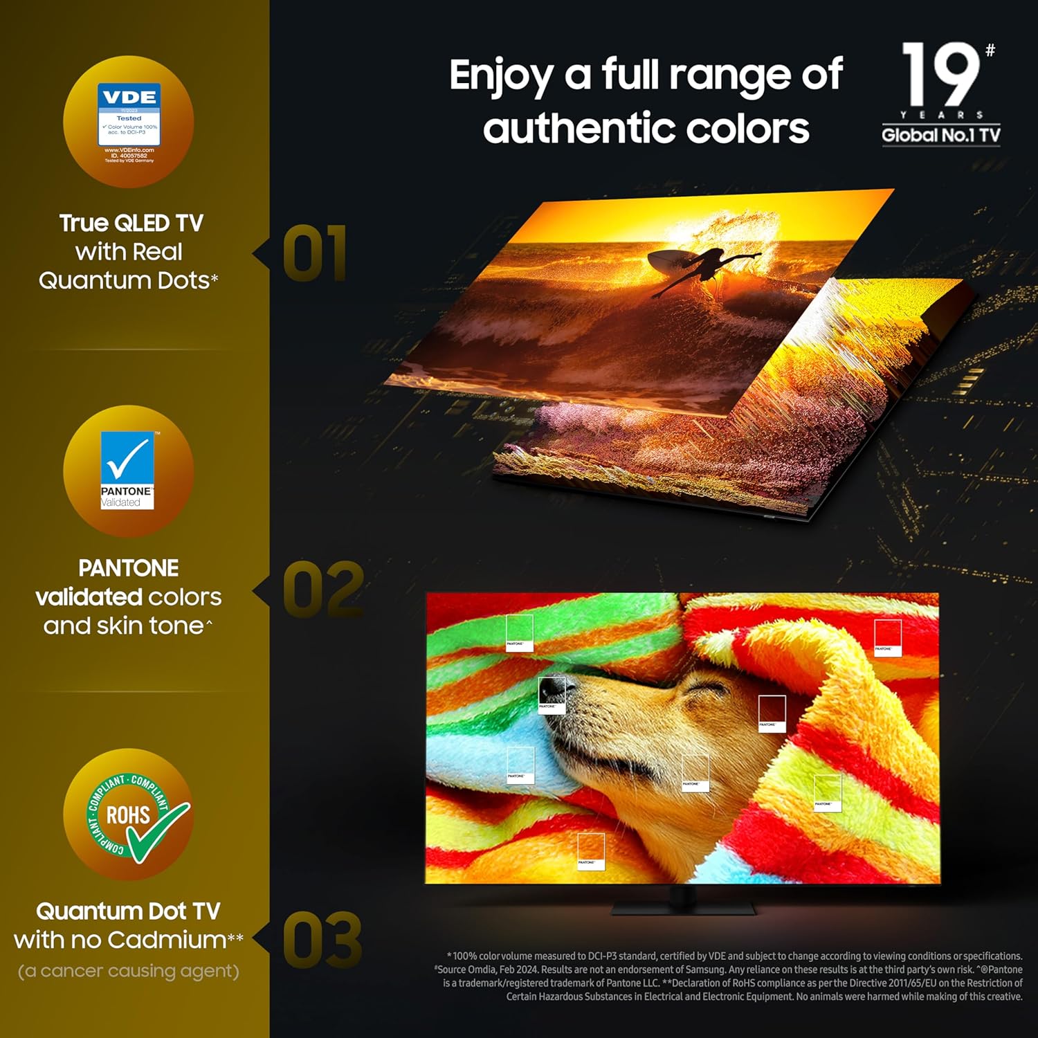 Samsung 138 cm (55 inches) Vision AI 4K Ultra HD Smart QLED TV QA55QEF1AULXL