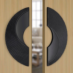 Plantex Premium 8-inch Door Handle Round Shape Main Door Handle/Pull Push Door Handle/Door & Home Decor/3 Years Warranty Pack of 1 (277-Black)-1