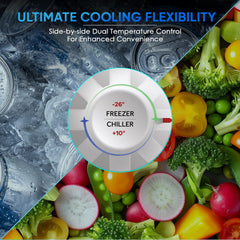 Haier HFC-325CM5, Double Door Combo Freezer (Half Cooler & Half Freezer Combo), Freeze & Chill together, Dual Condenser, Metal liner & 4 Years-3