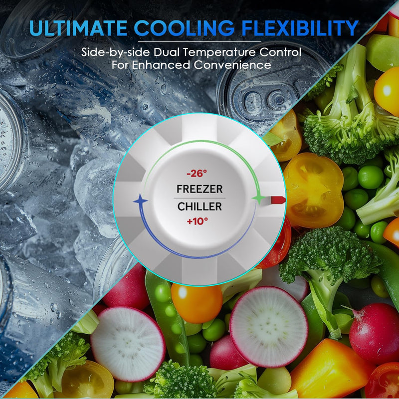 Haier HFC-325CM5, Double Door Combo Freezer (Half Cooler & Half Freezer Combo), Freeze & Chill together, Dual Condenser, Metal liner & 4 Years-3
