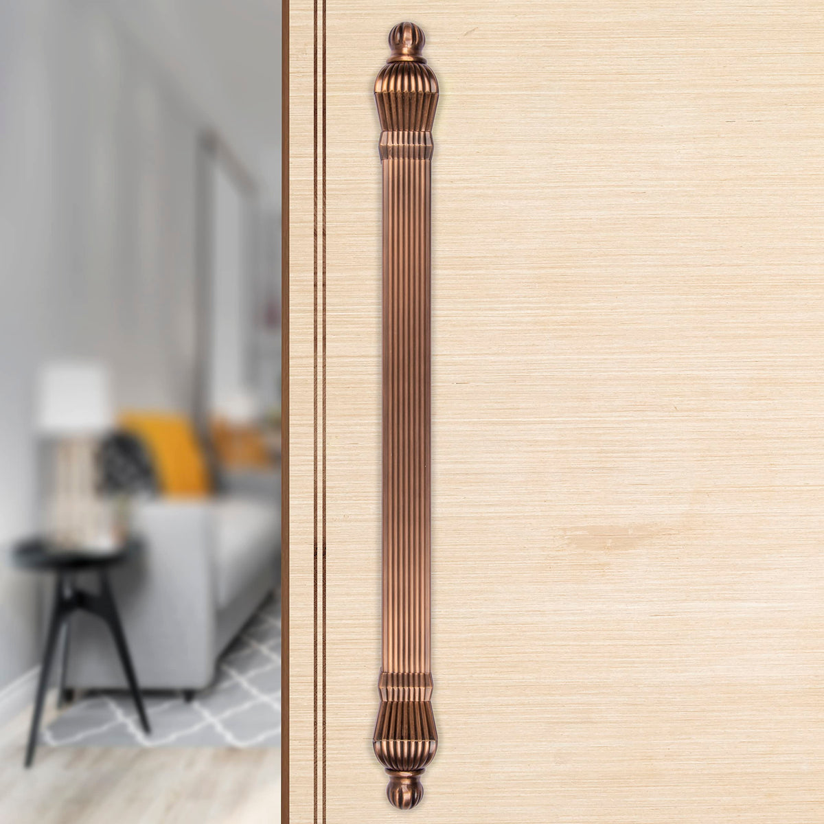 Plantex Taj Heavy Duty Main Door Handle - 17-Inch Pull Push Handle for Doors - Pack of 1 (319-Copper Antique Finish) - 3 Years Warranty-5