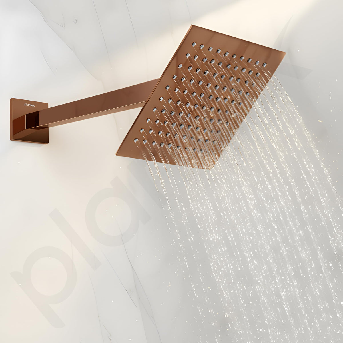 Plantex 14-Inch Shower Arm for Overhead Shower/Stainless Steel Shower Pipe/Wall Mount Bathroom Fitting with 1⁄2-Inch Thread - Pack of 1 (PVD Rose Gold) (Model APS-1343)-6