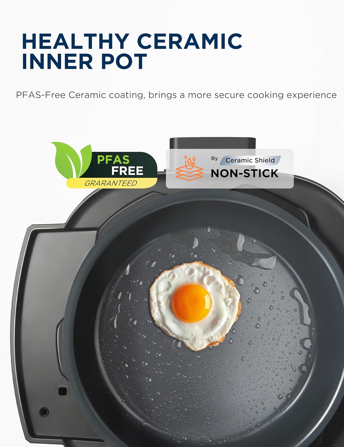 Midea WideMax Electric Pressure Cooker, 12 in 1, 6.5 L, 12 Preset, Multifunctional, Programmable Saver Pan, Rice Cooker, Steamer Pan, Springpan, Cake,