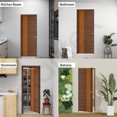 Plantex WPC Doors for Bathroom (25 mm - Thickness)/Termiteproof Bathroom Door/2.25x6.75 Feet Wooden Finished Door for Home/Balcony/Office/Kitchen, Density-550 (27x81 inch,20 kg- Ember Pattern)-6