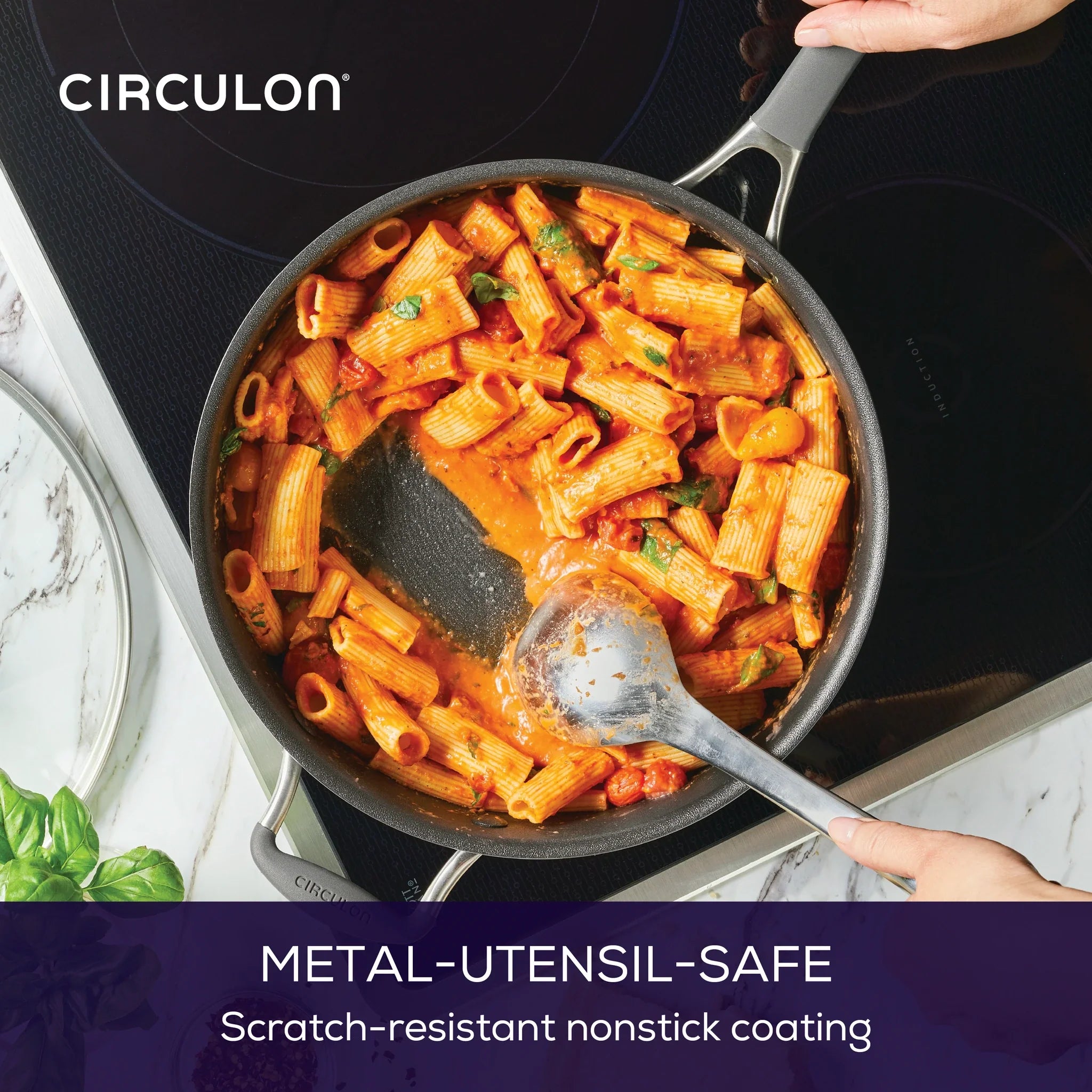 Circulon Scratch Defense A1 Series Nonstick Saute Pan with Lid ,28cm