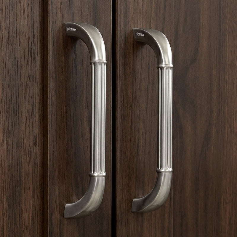 Plantex Cabinet Handle/128mm Handle for Drawer/Wardrobe/Kitchen Handle/Pull-Push Handle for Home/Office - Pack of 2 (Satin) (Model APS-PH-105)-1