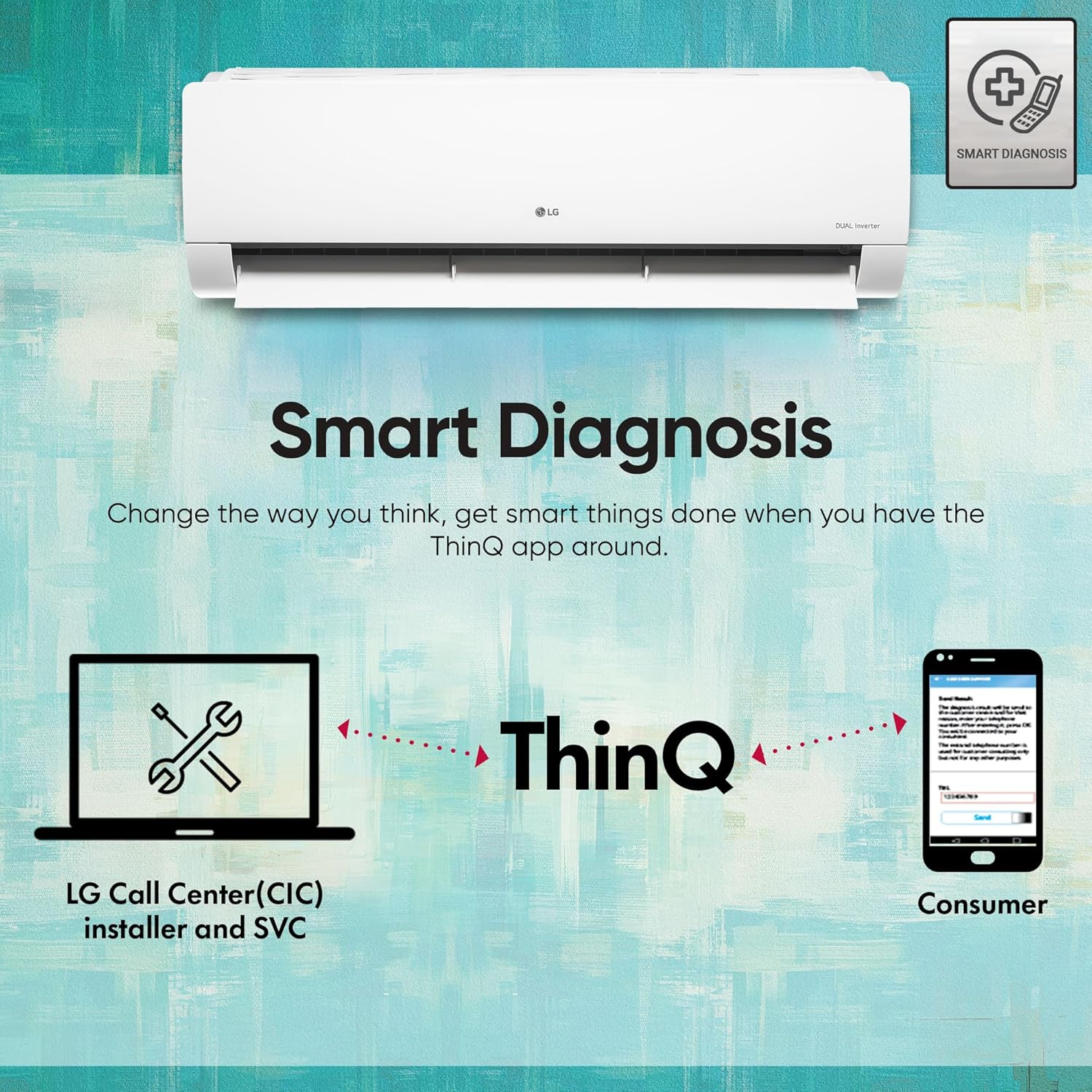 LG 1 Ton 5 Star AI Dual Inverter Split Ac (Copper, Super Convertible 6-In-1 Cooling, 4 Way Swing, HD Filter with Anti-Virus Protection, Faster Cooling & Energy Saving, TS-Q14YNZE, White)