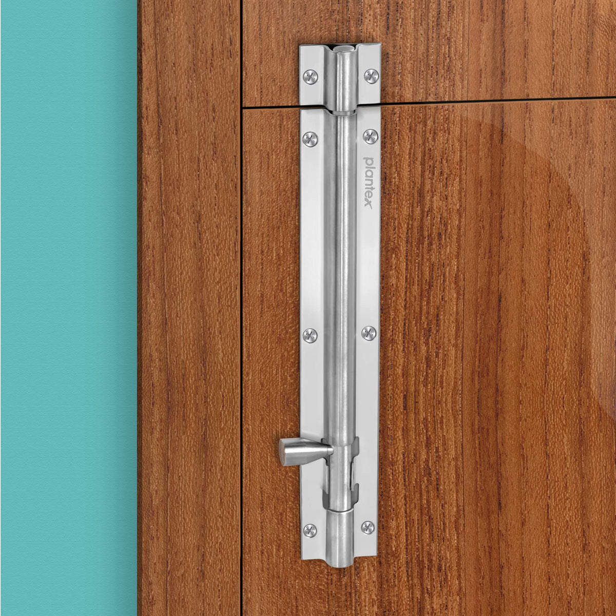 Plantex Stainless Steel Tower Bolt/Tower Bolt for Home,Offices Doors and Windows/Tower Bolt for Main Door/Door Latch/Kundi/Chitakini/Door Latch for Windows - Pack of 8 (Matt Finish, 8 inch)-5