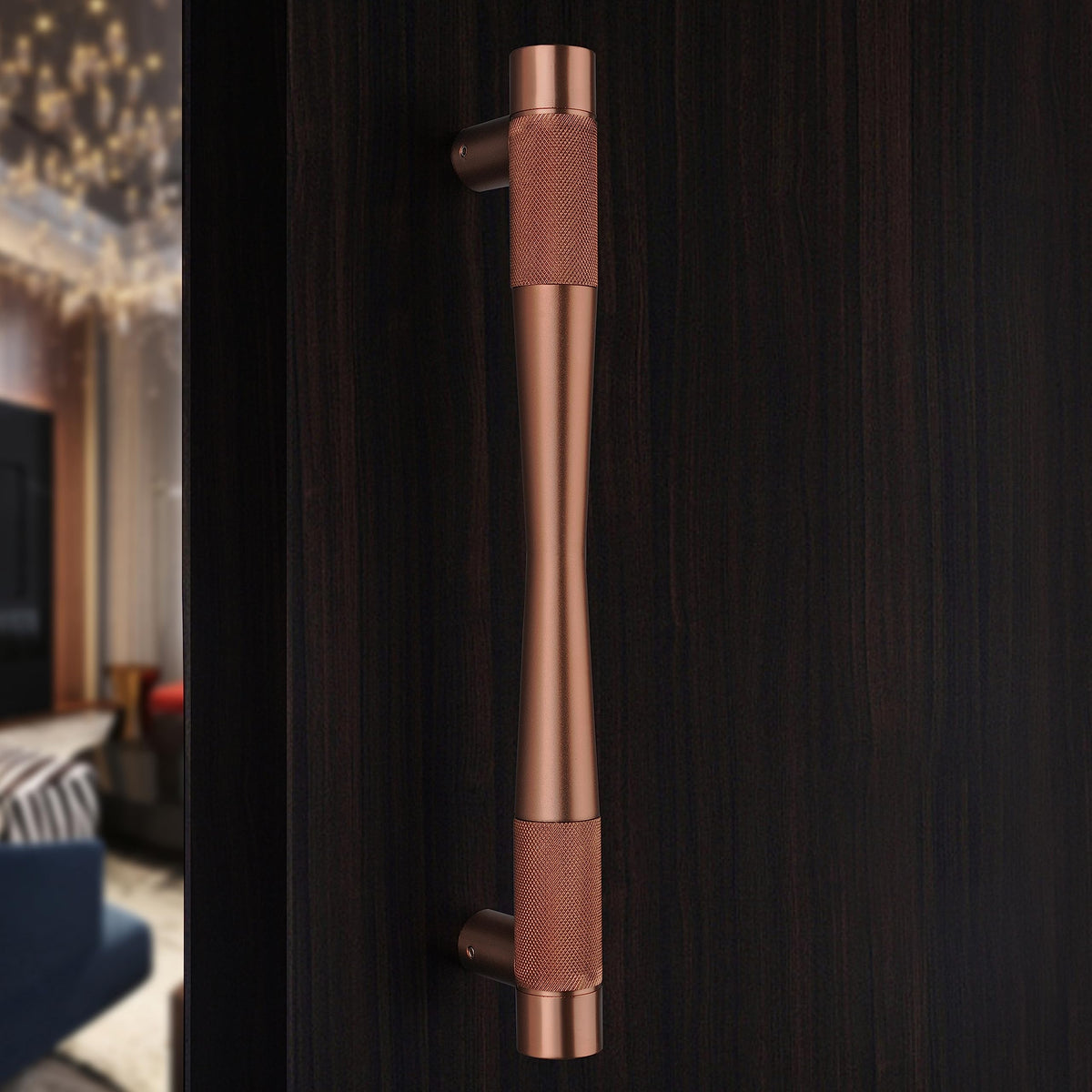 Plantex 14 inch Main Door Handle/Handles for Main Door/Wooden & Glass Door Handle/Pull & Push Handles for All the Doors of House, Office, Hotels (PVD Rose Gold, Pack of 1) - 3 Years Warranty-1