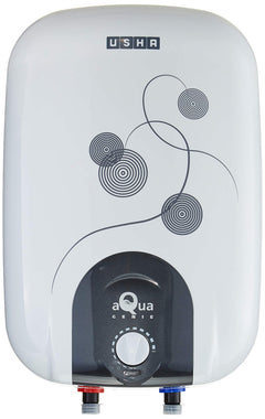 Usha Aquagenie 6 LTR 2500-Watt 5 Star Storage Water Heater (Ivory Wine),with Free Installation and Connection Pipes
