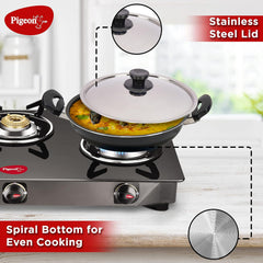 Pigeon Favourite 7 Piece Non-Stick Cookware Gift Set - Fry Pan, Kadhai, Lid, Sauce Pan, Spatula, Tadka Pan